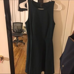 HUNTER GREEN SKATER DRESS