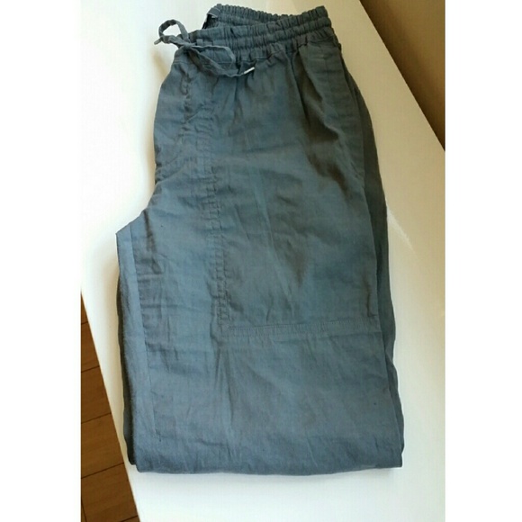 Vince Linen Blend Pants size Small Gray