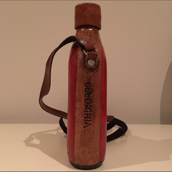 COLOMBIAN AGUARDIENTE LEATHER FLASK