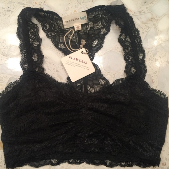 Black lace bralette