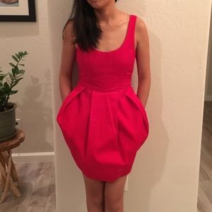 Red cocktail dress