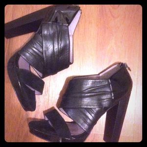Charles David open toe booties size 6