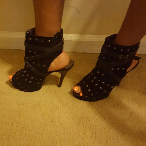 Funky Studded Peeptoe Shoe