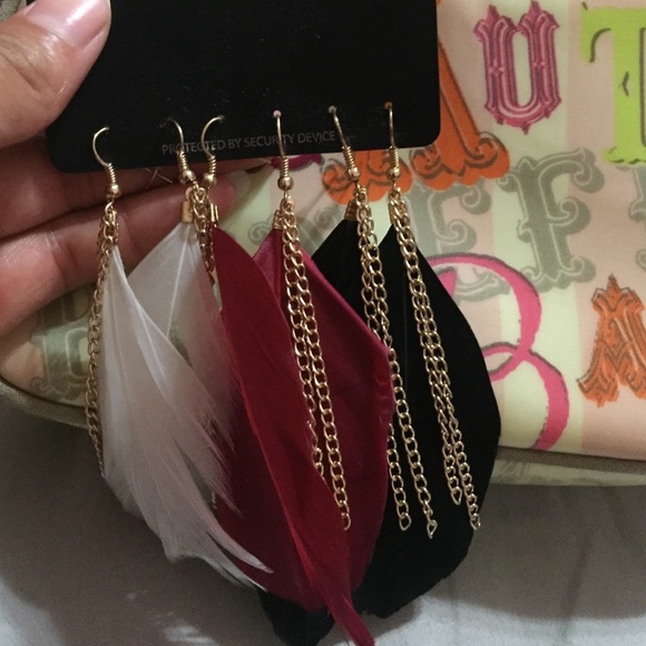 Feather earrings