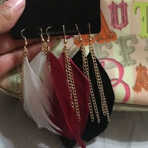 Feather earrings