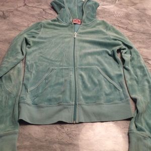 Powder Blue Juice Couture Velour Jacket