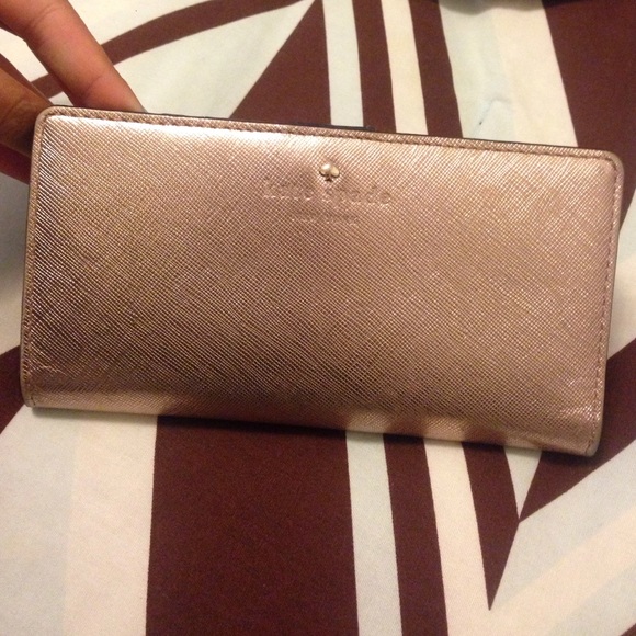 Rose Gold Kate spade wallet
