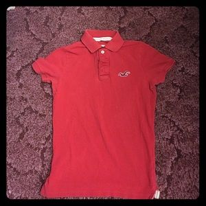 Red men's Hollister shirt