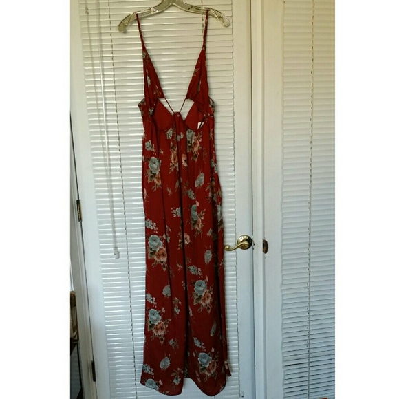 Forever 21 Rust Floral Design Dress New with tags