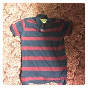 Red and navy red camel shirt