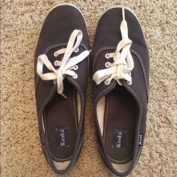Navy/gray Keds