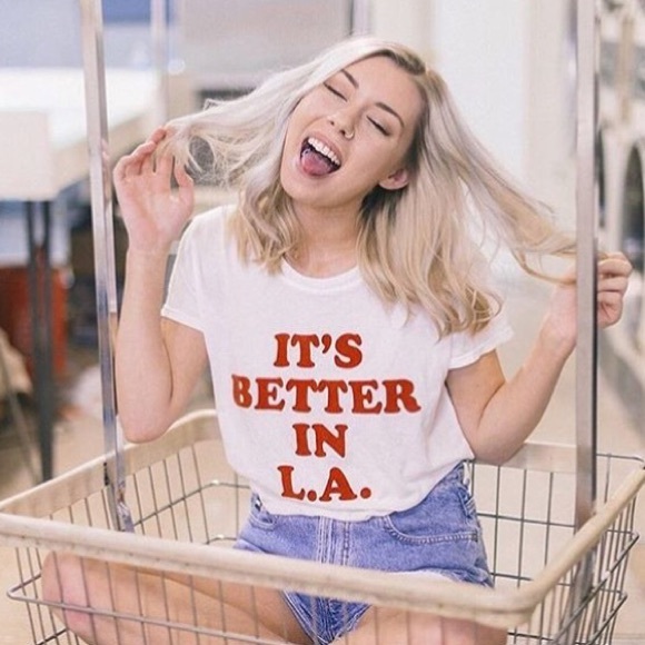Brandy Melville Tops - Brandy Melville Margie "It's Better In LA" Top