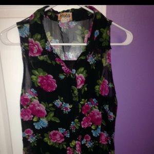 Mudd floral tank