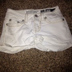 White miss be shorts