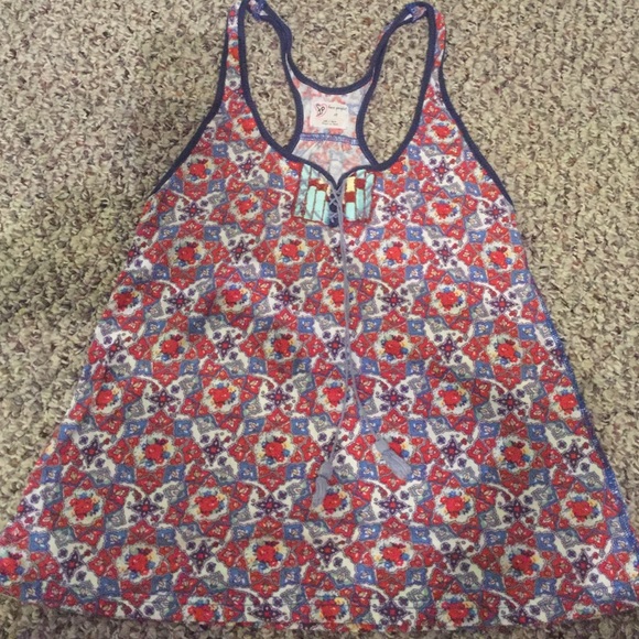 Colorful Free People tank