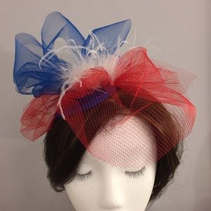 Custom any color or red white blue fascinator.