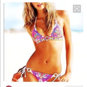 Victoria's Secret white paisley swimsuit