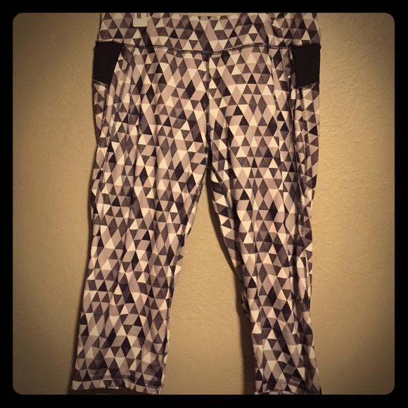 Plus size geometric yoga workout pants