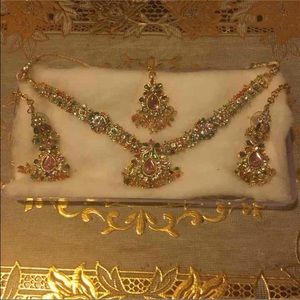 Bollywood Indian Pink Jewelry Set