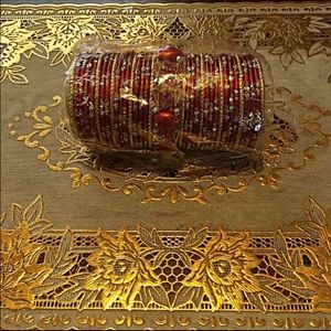 Red Bollywood Indian Bangles