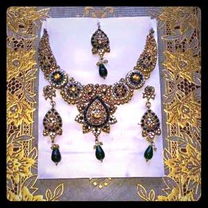 Emerald Green FULL Bollywood Jewelry Set