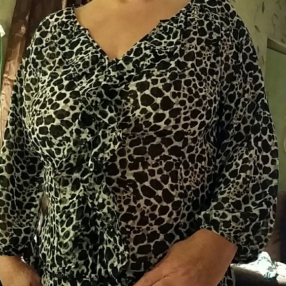 Animal print top