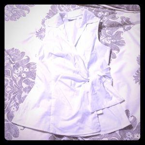 New York and Company Waist Tied Blouse