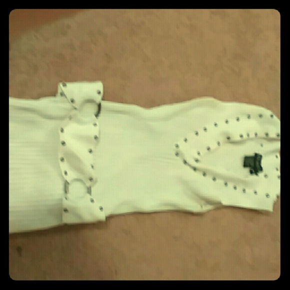 A beautiful white formal top