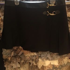 Black mini skirt