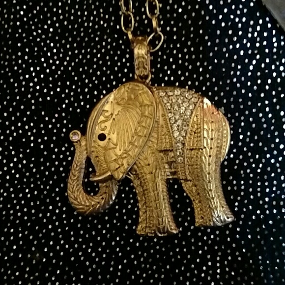 Beautiful Gold  Elephant necklace