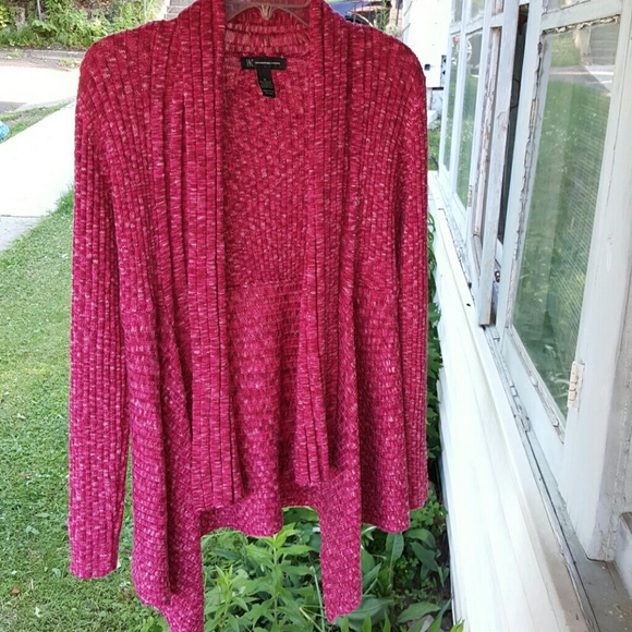 INC international concepts pink metallic cardigan