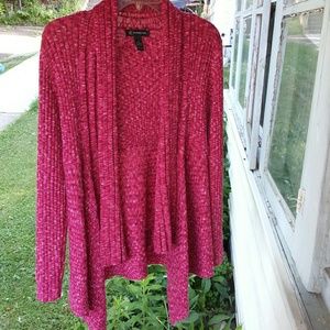 INC international concepts pink metallic cardigan