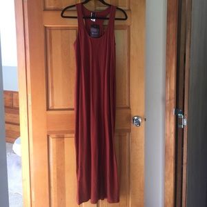 Racerback jersey maxi dress size medium