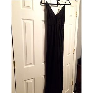 Black halter top maxi