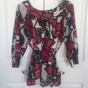 Worthington Print Blouse