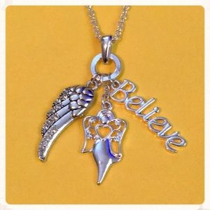 💎Charming Believe, Angel & Angel Wing Necklace