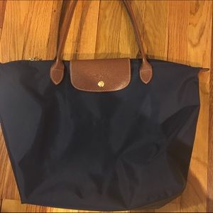 NAVY LONGCHAMP LE PLIAGE BAG