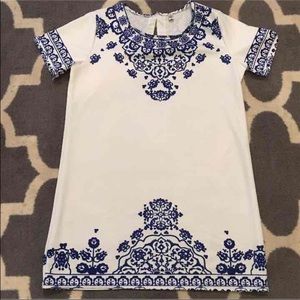 Bohemian Blue & White Porcelain Dress