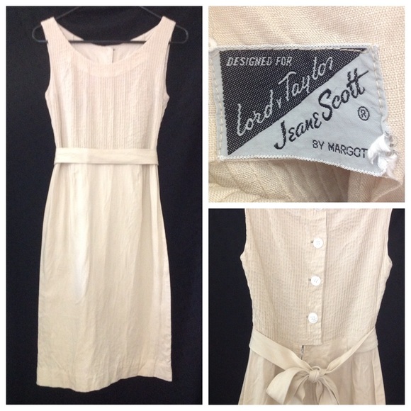 Lord & Taylor Dresses & Skirts - Vintage 1960s LORD & TAYLOR cream dress