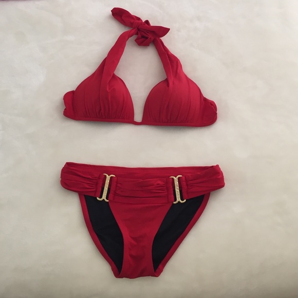 Victoria Secret Red Bathing Suit 2 piece.
