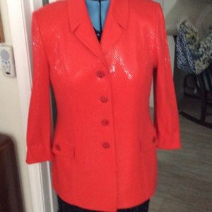 St. John two piece suit. Sequined skirt & jacket.