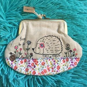 Cute hedgehog change purse