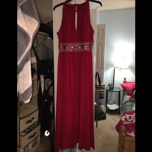 Plus Size Red Formal Gown