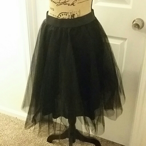 Black Tulle Skirt