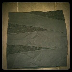 !!SOLD!! Black bandage pencil skirt