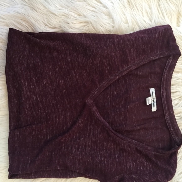 Maroon American Eagle favorite tee
