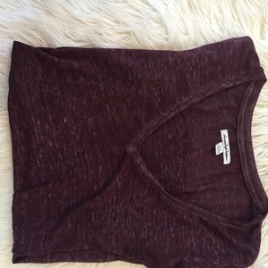 Maroon American Eagle favorite tee