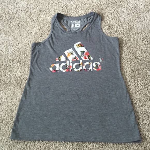 Small, Adidas Climate Ultimate Tank-Floral