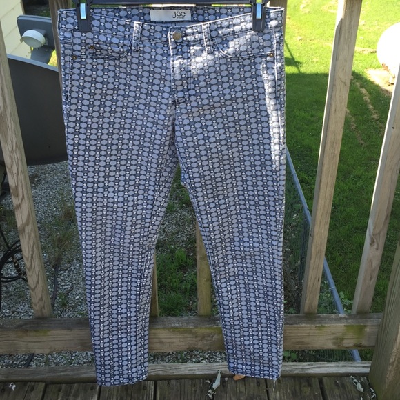 Blue patterned skinny jeans - Picture 1 of 4