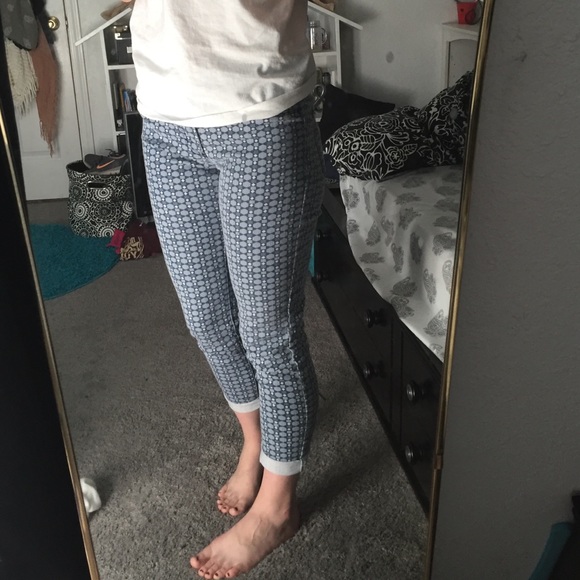 Blue patterned skinny jeans - Picture 4 of 4